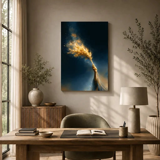 The Quiet Harvest — Virgo Zodiac Canvas Wall Art